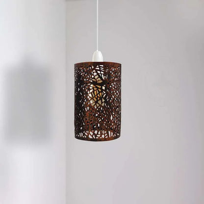 Industrial Drum Cage Shade Ceiling Hanging Pendant Light -Application image