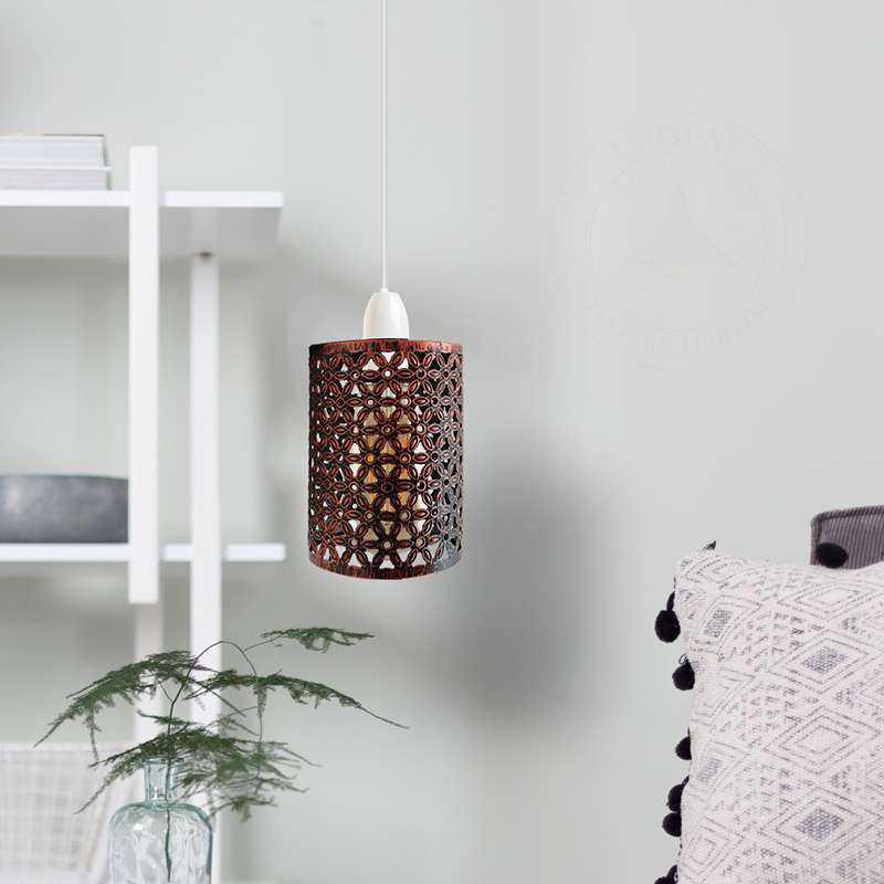  Modern Industrial Retro Cage Ceiling Hanging Pendant Lamp- Application image