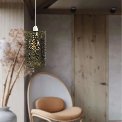 Easy Fit Drum Lampshade Modern Metal Shade Retro Style~3189