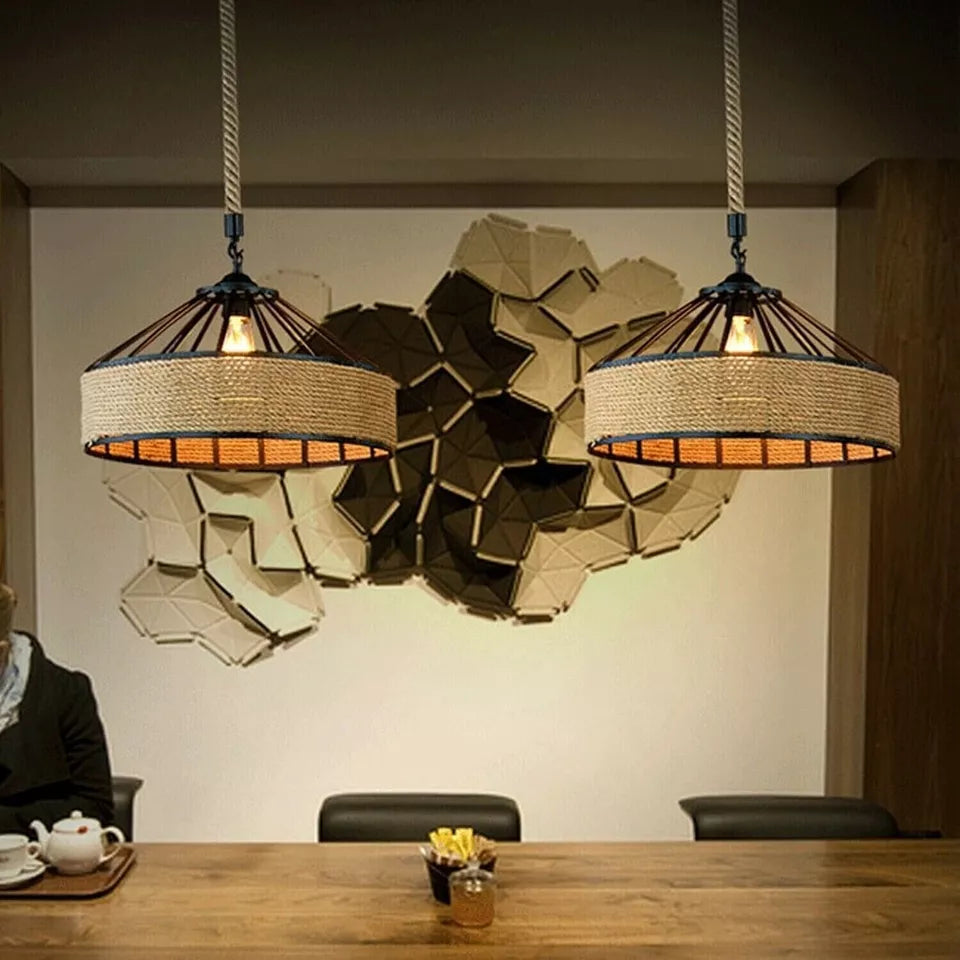 best hemp rope pendant light for kitchen UK