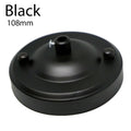 black ceiling rose