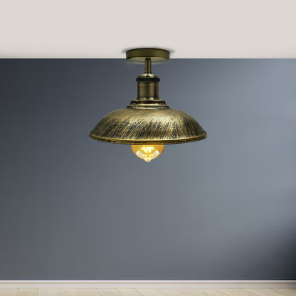 Flush Mount Metal Ceiling Light - Contemporary and Sleek Lighting Solution for Any Space