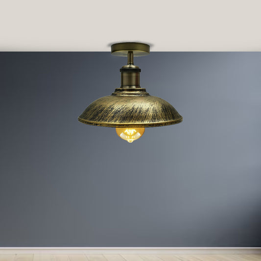Flush Mount Metal Ceiling Light - Contemporary and Sleek Lighting Solution for Any Space