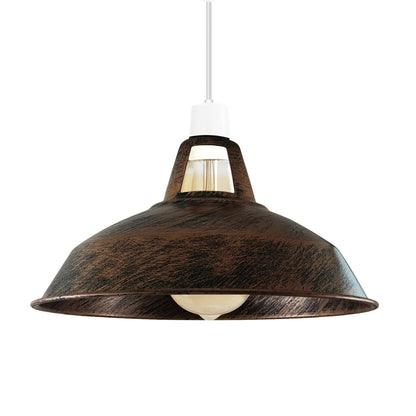 brushed copper bathroom lampshade