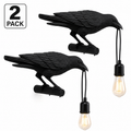 2 Pack Creative Crow – LED Wall Light 2m Plug in Cable~3071