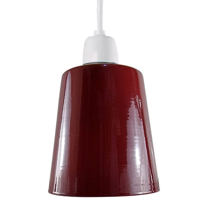 burgundy maroon lamp shade