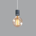 Grey Industrial Metal Ceiling Fitting E27 Pendant Lamp Holders