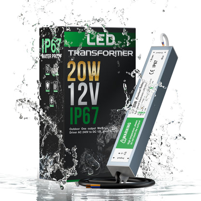 DC12V IP67 Waterproof LED Power Supply 10W-350W~4056