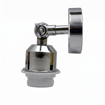 Vintage Industrial Adjustable Indoor Chrome Wall Sconce Holder Flush Mount~2260