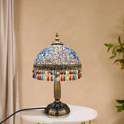 Vintage mosaic glass Retro table lamps hand made decor Vintagelite