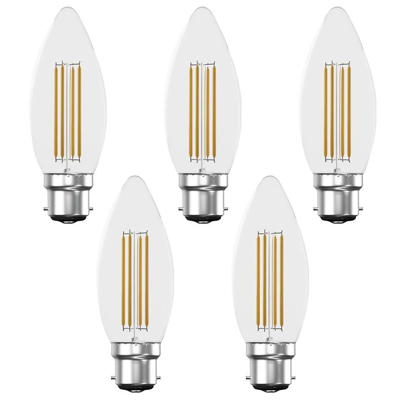 LED Filament Candle Edison Screw Bulb