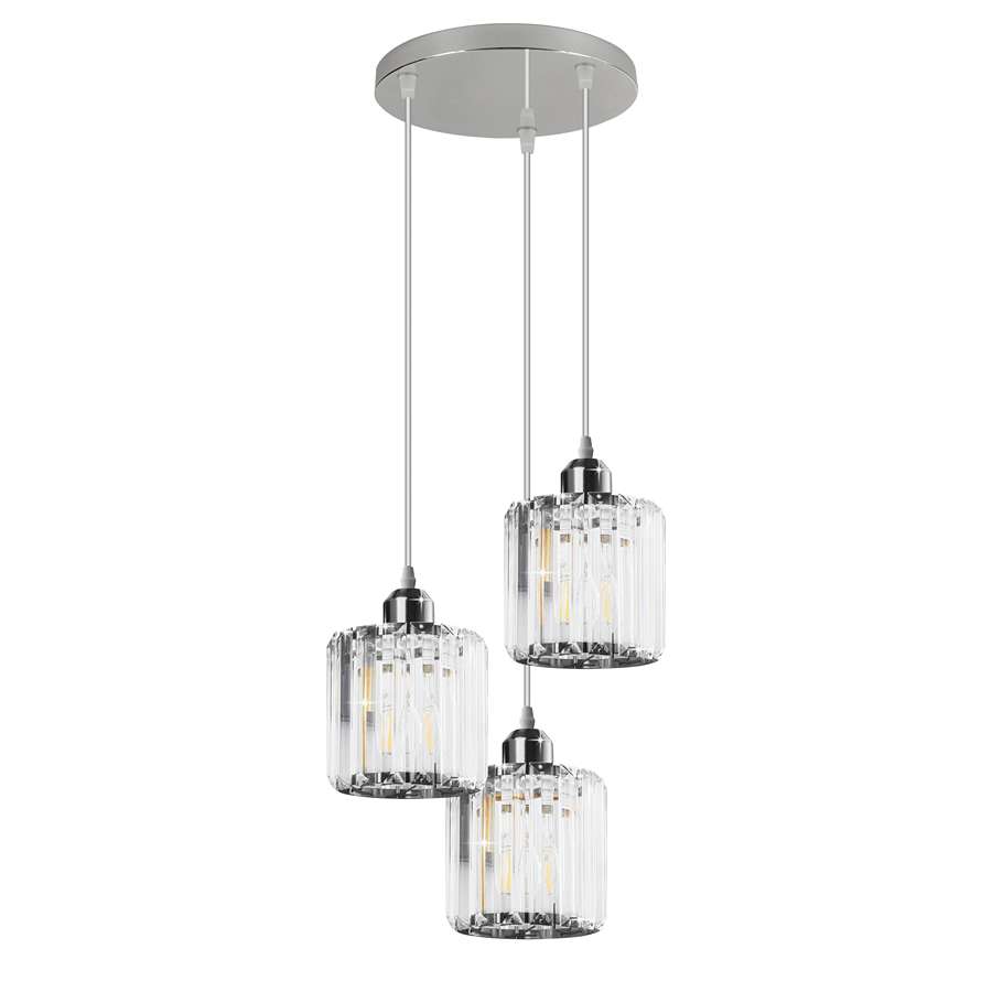 pendant lighting over dining room table