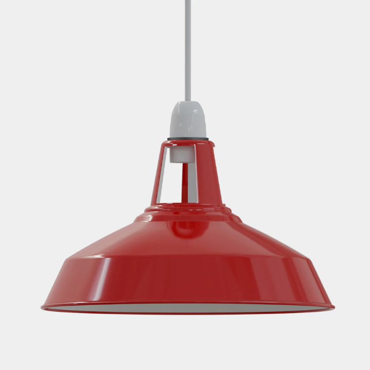 red lamp shades for ceiling light