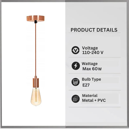 rose gold pendant light kit for sale