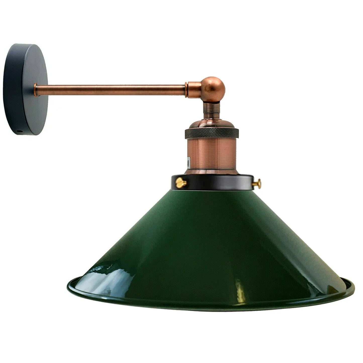 Industrial cone light shades wall light living room-e27 holder