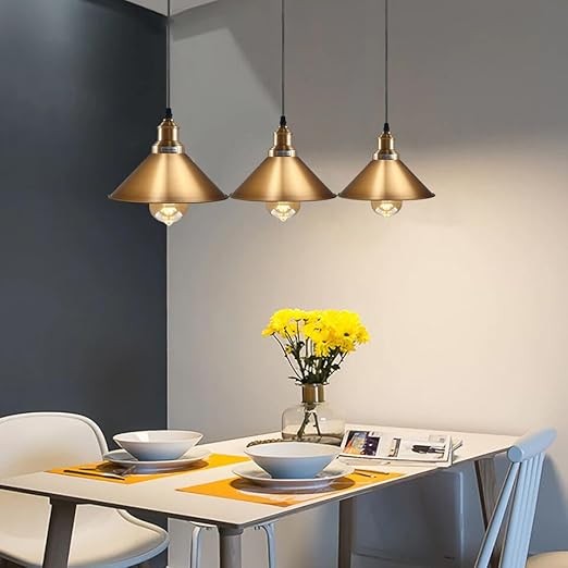 Vintage  Metal Pendant Light – Retro Ceiling Hanging Lamp~4036