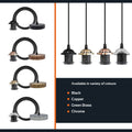 Industrial E27 Lamp holder Adjustable pendant light Fixture~3830 - Vintagelite
