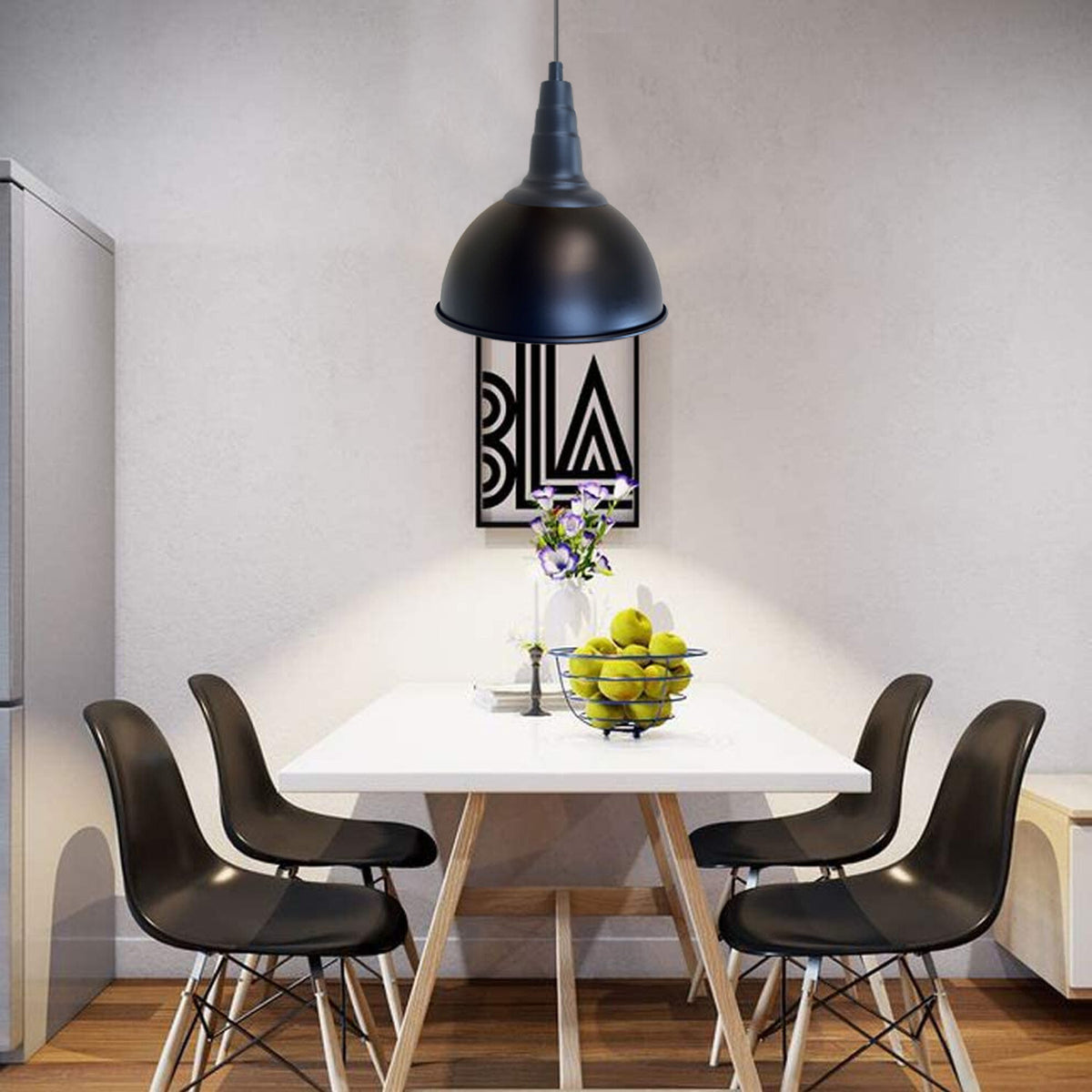 Black Retro Style Dome Shade Hanging Ceiling Pendant Light~2014