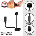 E14 Black UK Plug Light Himalayan Salt Lamp Cord with On/off Switch Safe Plug In ~4228