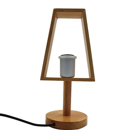 Vintage Industrial Modern Wooden Table Lamp Living room Vintage Lighting - Without Bulb