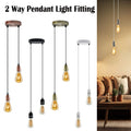 Vintage 2 Head Light Ceiling Pendant E27 Adjustable Drop Light~3835 - Vintagelite