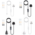 E27 Plug in Black Light Socket Cord Ceiling Hanging Lights~3789 - Vintagelite