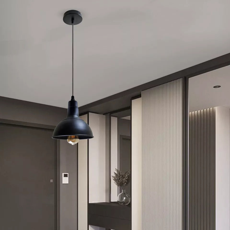 Black Retro Style Dome Shade Hanging Ceiling Pendant Light~2014