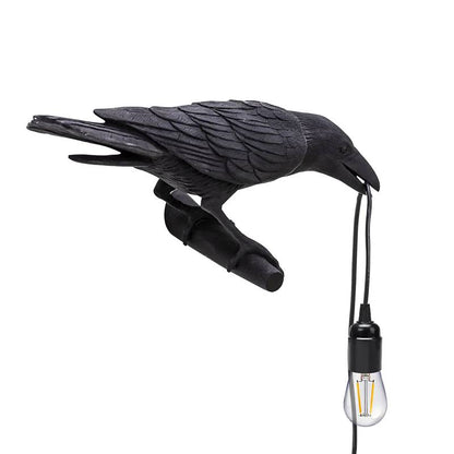 seletti crow lamp with on/off switch and 3-pin uk plug
