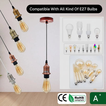 vintage pendant light fitting