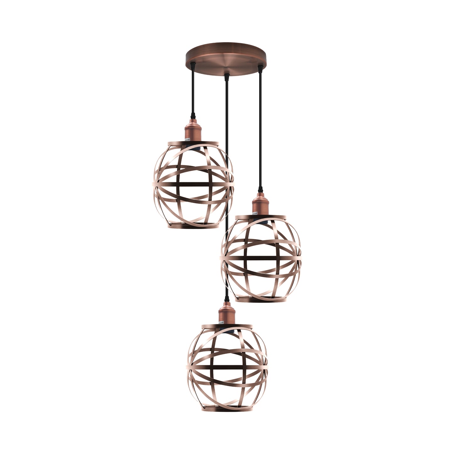 3 Head Wire Cage Hanging Pendant Light~3287