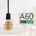 A60 E27 4W Dimmable LED Vintage Classic Light Bulb~3005 - Vintagelite