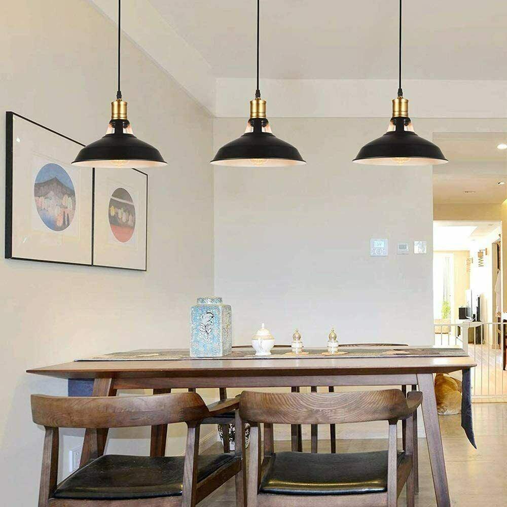 Industrial Metal Barn Hanging Pendant Ceiling - Main Image