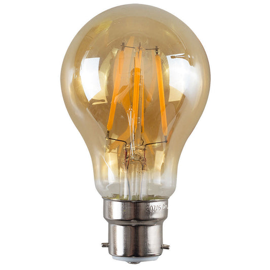 LED A60 B22 6W Dimmable Globe Industrial Vintage Bulb - Vintagelite