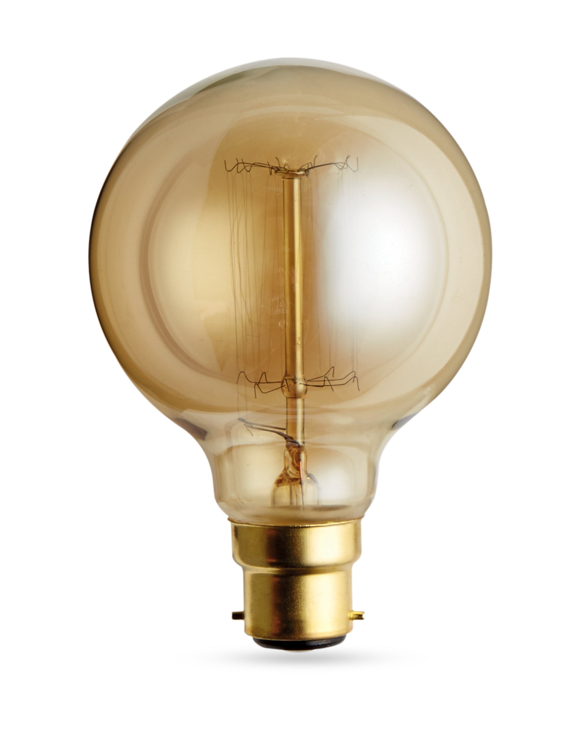 Dimmable G80 B22 60W Globe Industrial Vintage Filament Bulb - Vintagelite