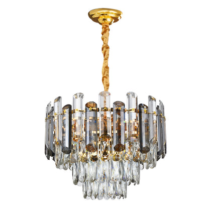Modern Crystal Round Ceiling Light Chandeliers with Crystal Hanging Lamp~3634