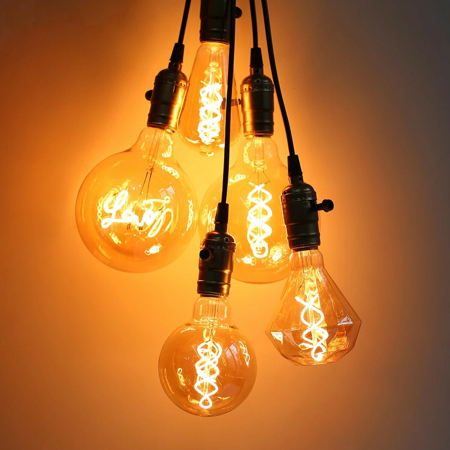Vintage Antique Style Edison LED Soft Light T45 4w Bulb~2526
