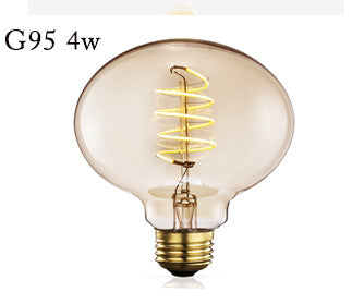 Vintage 4w Bulb Antique Style Edison LED Soft Light G95 ~2523
