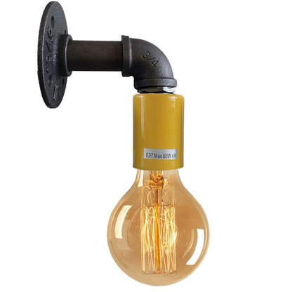 Modern Industrial Retro Vintage Rustic Sconce Wall Light Lamp Fitting Yellow~2205
