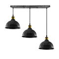 Brushed Silver Vintage Metal Mug Cage Chandelier Pendant Light