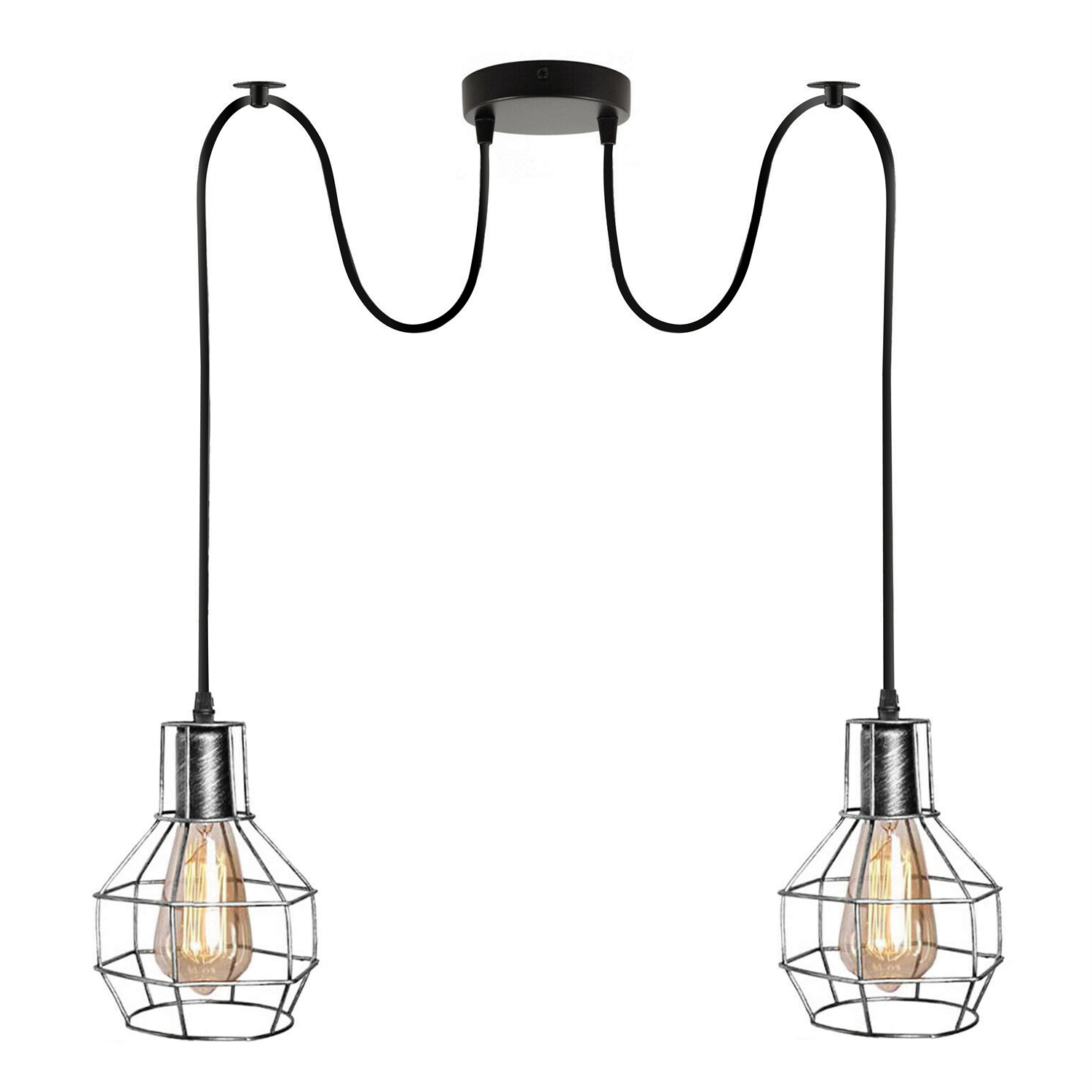 Silver cage deals light