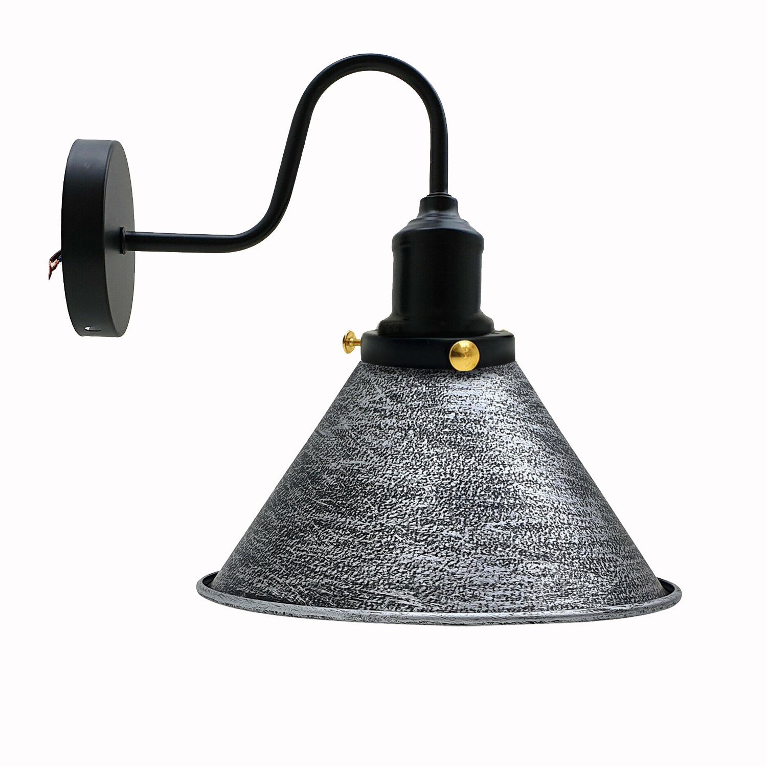 Retro Industrial Swan Neck Cone Shape Wall Sconce Light