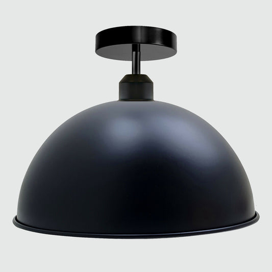 Retro Industrial vintage style Dome Shade ceiling light Black~2192