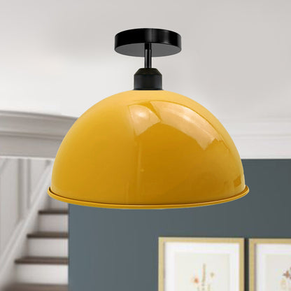 Retro Industrial vintage style Dome Shade ceiling light Yellow~2190