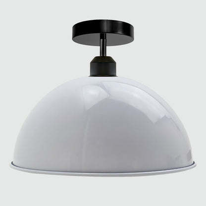 Retro Industrial vintage style Dome Shade ceiling light White~2186