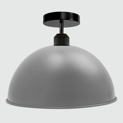 Retro Industrial vintage style Dome Shade ceiling light Grey~2185