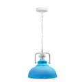 blue hanging pendant lights