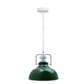 Green Retro Curvy Shade Metal Barn Ceiling Pendant Ceiling Light