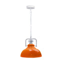 Vintage Retro Hanging Ceiling Orange Pendant Metal Light Fitting