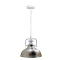 Stain Nickel Industrial Curvy Shade Metal Barn Pendant Light