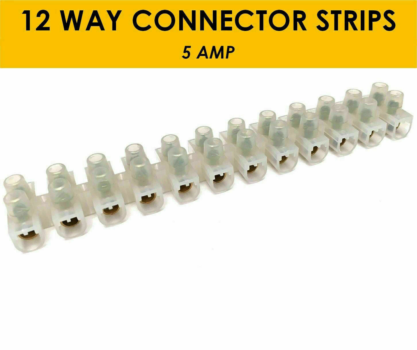 12 way connector strip 3A electrical choc block wire terminal connection~2029